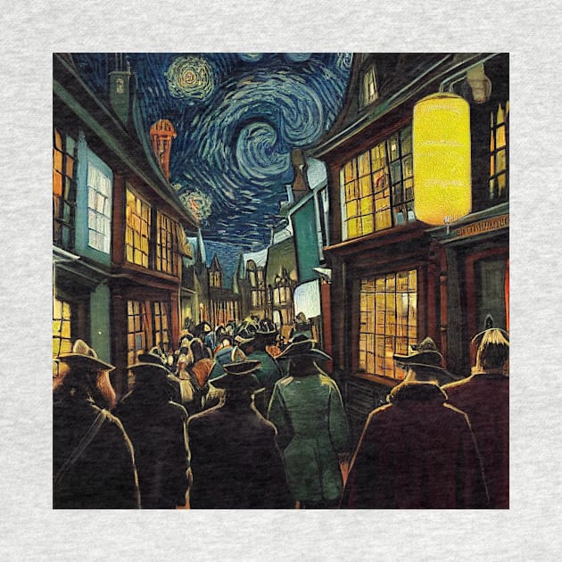 Starry Night in Diagon Alley by Grassroots Green